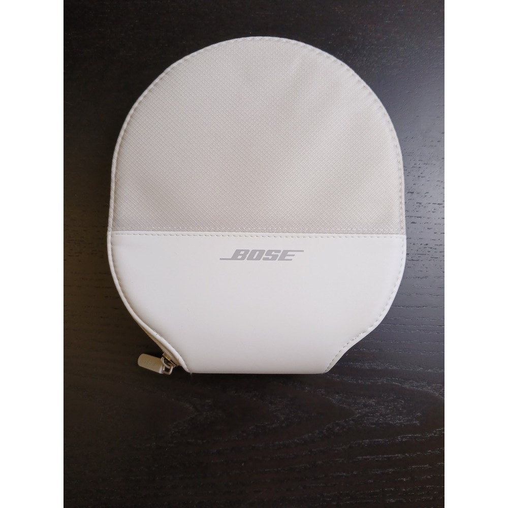 Bose Headphone Carrying Case‎ White Gray Hardshell Zippered Travel Pouch